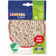 PlayBox: 5mm MIDI nažehlovací korálky 1000 ks ve světle hnědé barvě