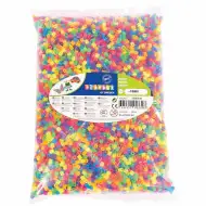 PlayBox: 5mm MIDI neonově barevné žehlicí korálky, balení 10 000 ks.