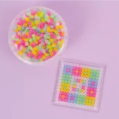 PlayBox: 5mm MIDI zažehlovací korálky 1000 ks v jemných průhledných barvách obrázek 2