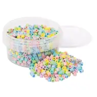 PlayBox: 5mm MIDI zažehlovací korálky 1000 ks v pastelových barvách