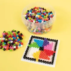 PlayBox: 5mm MIDI žehlicí korálky - mix 10 živých barev, 1000 ks. obrázek 2