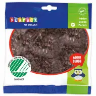 PlayBox: 5mm MIDI žehlicí korálky v hnědé barvě, balení 6000 kusů.