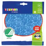 PlayBox: 5mm MIDI žehlitelné korálky světle modré barvy v balení 6000 kusů.