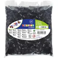 PlayBox: 9mm XL MAXI zažehlovací korálky, balení 1000 ks, černá barva