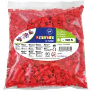 PlayBox: 9mm XL MAXI zažehlovací korálky, balení 1000 ks, červená barva