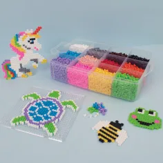 PlayBox: 9mm XL MAXI zažehlovací korálky ve 12 barvách v úložném boxu, 12000 ks obrázek 2