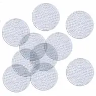 PlayBox: Balení základních desek ve tvaru kruhu pro 5mm MIDI žehlicí korálky, sada 10 kusů.