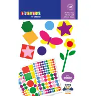 PlayBox: Balíček dekorativních samolepek, 3 listy, 346 ks