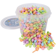 PlayBox: Barevná mozaika, 10 mm puntíky, 700dílná sada v kbelíku