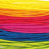 PlayBox: Barevná reflexní šňůra, sada 6 ks, 4 mm x 2,6 m