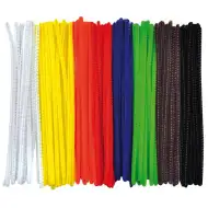 PlayBox: Barevné chenillové nitě, sada 100 ks, 0,3x15 cm.