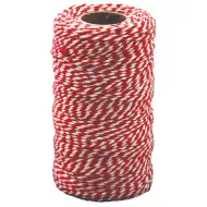 PlayBox: Červeno-bílá bavlněná příze 100m