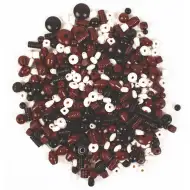 PlayBox: Dřevěná perličková sada v hnědé a bílé barvě, 450 kusů.