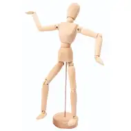 PlayBox: Dřevěná umělecká figura na stojanu 30 cm