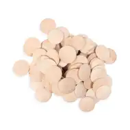 PlayBox: Dřevěné knoflíky o průměru 30 mm, sada 100 ks.