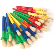 PlayBox: Dětský štětec z divočákových štětin s ochranou proti stříkání, 1 ks