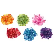 PlayBox: Fazetované plastové barevné navlékací prémiové korálky sada 6x50g