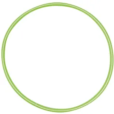 PlayBox: Hula hoop obruč 80 cm v zelené barvě