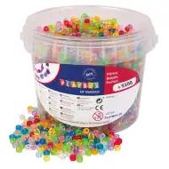 PlayBox: Malé průhledné navlékací korálky 5000 ks