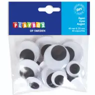 PlayBox: Pohyblivé oči ve dvou velikostech, sada 20 ks.