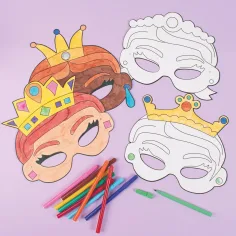 PlayBox: Sada 12 papírových masek princezen obrázek 3