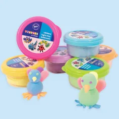 PlayBox: Sada pastelových barevných modelín v kelímku 6x14 gramů obrázek 2