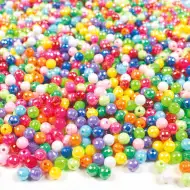 PlayBox: Sada plastových křišťálových korálků 2000 ks 6mm