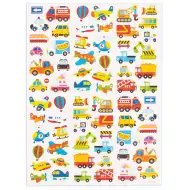 PlayBox: Sada samolepek s vozidly, 72 kusů