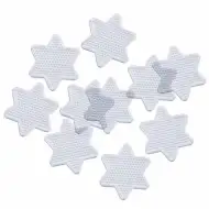 PlayBox: Sada základních desek ve tvaru hvězdy pro 5mm MIDI žehlicí korálky, 10 cm, 10 kusů