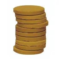 PlayBox: Tmavě okrová vodová barva, kotouč 30 mm, 1 ks