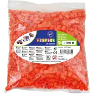 PlayBox: XL 9mm MIDI zažehlovací korálky, balení 1000 ks, oranžová barva