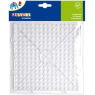 Playbox: XL zažehlovací korálková podložka – 1 kus, čtvercový tvar, propojitelná