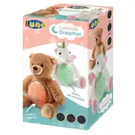 Plyšový jednorožec s projekční LED světlem 25x27x19cm