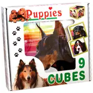 Pohádková kostka s psy, 9 kusů