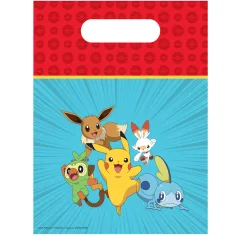 Pokémon plastové dárkové tašky – sada 6 ks