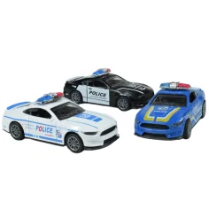 Policejní auta: Kovové policejní auto na volnoběh v různých variantách 11cm 1ks obrázek 11