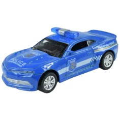 Policejní auta: Kovové policejní auto na zpětné natažení v různých variantách 11cm 1ks obrázek 4