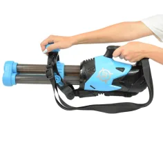 Power Popper Gun: Tříranná pěnová střelná zbraň s pěnovými kuličkami 55 cm obrázek 6