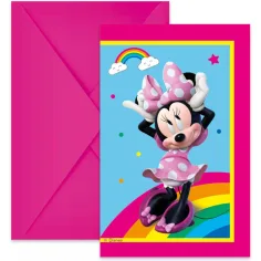 Pozvánky na párty s Minnie, sada 6 ks