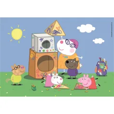 Prasátko Peppa 2×60 dílků Supercolor puzzle - Clementoni obrázek 2