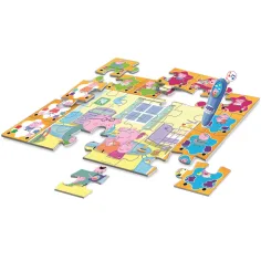 Prasátko Peppa interaktivní 24dílné podlahové puzzle - Clementoni obrázek 2