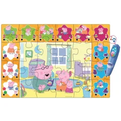 Prasátko Peppa interaktivní 24dílné podlahové puzzle - Clementoni obrázek 3
