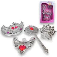 Princeznin krásný set s tiárou, hřebenem a doplňky.