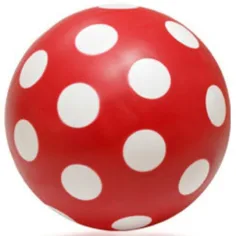 Puntíkovaný míč matný 11 cm