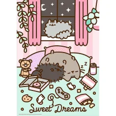 Pusheen sladké sny 1000dílné prémiové plus kvalitní puzzle - Trefl obrázek 2