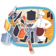 Quercetti: Montessori aktivity magnetické puzzle 3ks sada