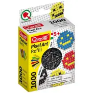 Quercetti: Pixel Art černá barva 4mm korálky náplň 1000ks