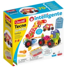 Quercetti: Tecno Jumbo stavební stroje stavebnice 84 ks obrázek 5