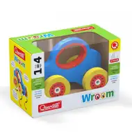 Quercetti: Wroom dřevěné auto v modré barvě