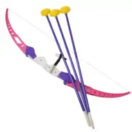 Růžová nová sada s přísavkami na šípy 54cm